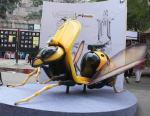 Display of a wasp made using Vespa at Kala GhodaArts Festival 2013